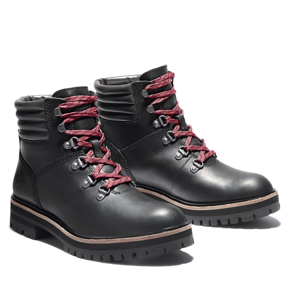 Timberland Womens Lace-Up Boots London Square - Black - India OY5634092